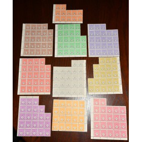 1 lot de 10 fragments de timbres arc de triomphe neufs**