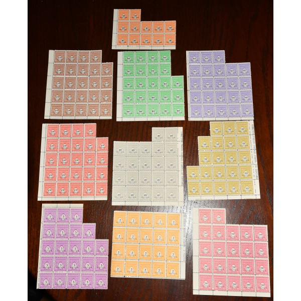 1 lot de 10 fragments de timbres arc de triomphe neufs**