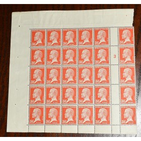 1 fragment de 30 timbres Pasteur numéro 173 neufs**
