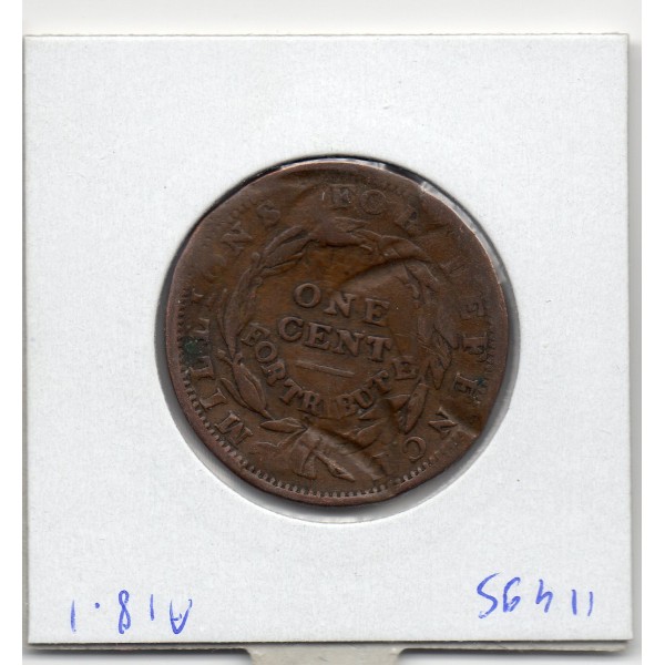 Etats Unis Token 1 cent 1835 Wall street