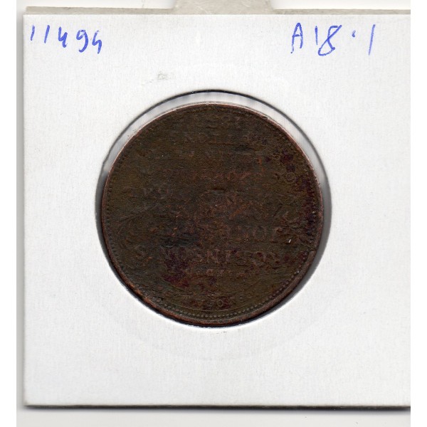 Etats Unis Token 1 cent 1833 AMERICAN INSTITUTE
