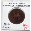Etats Unis Token 1 cent 1837 Executive Experiment