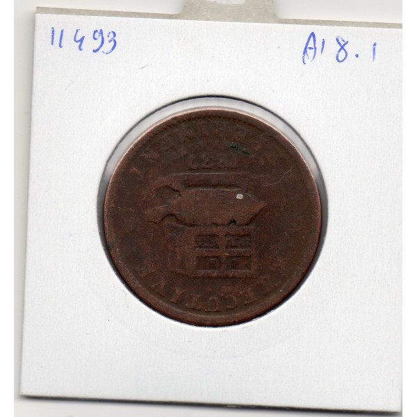 Etats Unis Token 1 cent 1837 Executive Experiment