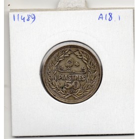 Liban 50 piastres 1952 Sup, KM.17 Cedre