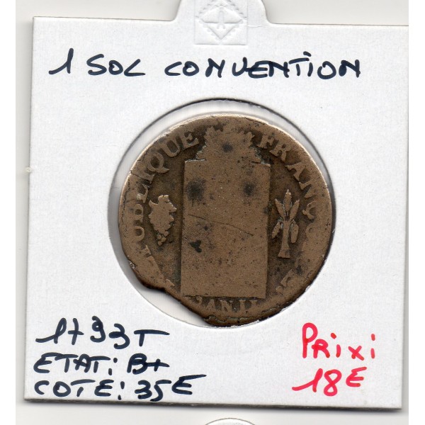 1 sol aux balances 1793 T Nantes B+