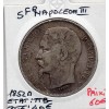 5 francs Louis Napoléon Bonaparte 1852 A Paris TTB- tête etroite