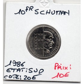 10 francs Schuman 1986 Sup