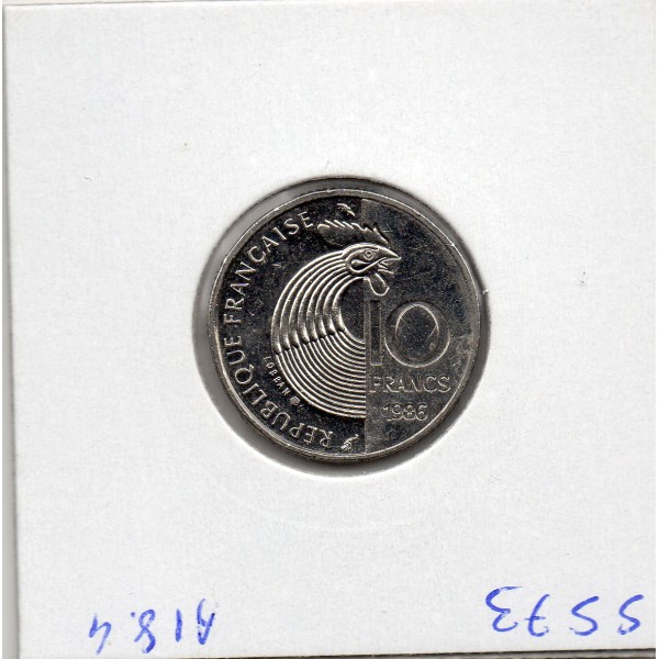 10 francs Schuman 1986 Sup