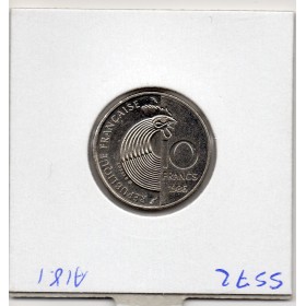 10 francs Schuman 1986 Sup