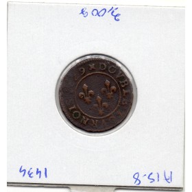 Double Tounois 1629 D Lyon Louis XIII TTB
