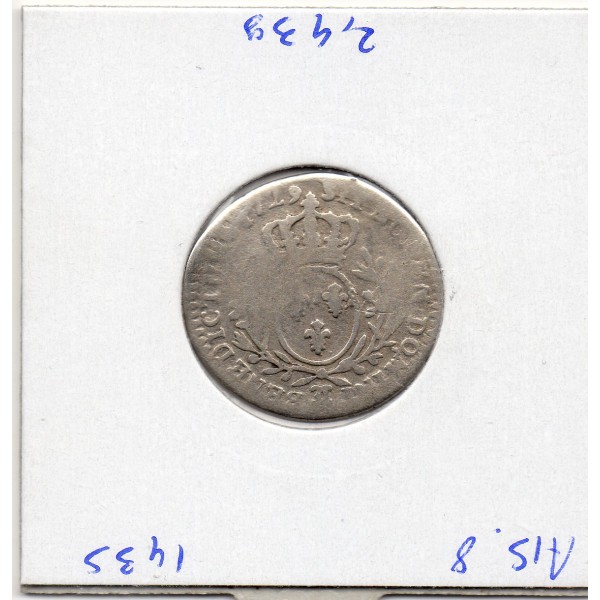 1/10 Ecu aux branches d'olivier 1729 CC Besançon B Louis XV