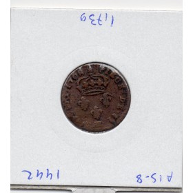 2 deniers de Strasbourg 1708 BB Louis XIV TTB-