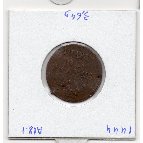 Liard de France 1656 I Limoge TB Louis XIV Choc