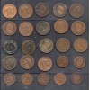 Lot de 25 pièces bronze différentes Napoléon, Céres, Dupuis 1854-1917
