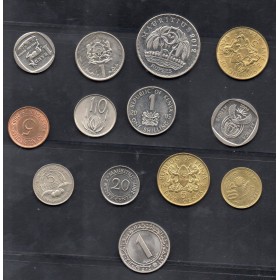 Lot de 13 pièces d'Afrique 1962 à 2012 TTB à Sup