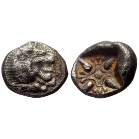 Ionie, Milet Miletos diobole argent (-510 a -494) lion a droite
