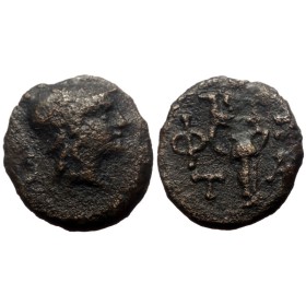 Eolide, Temnos ae12 Cuivre (-150 à -140) Athena Promachos