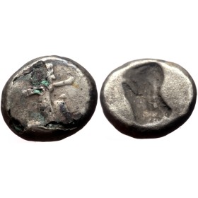 Achéménide, Darius 1er ou Xerses 1/4 Sicle d'argent (-500 à -450) archer