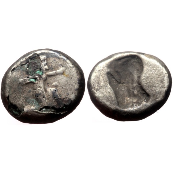 Achéménide, Darius 1er ou Xerses 1/4 Sicle d'argent (-500 à -450) archer