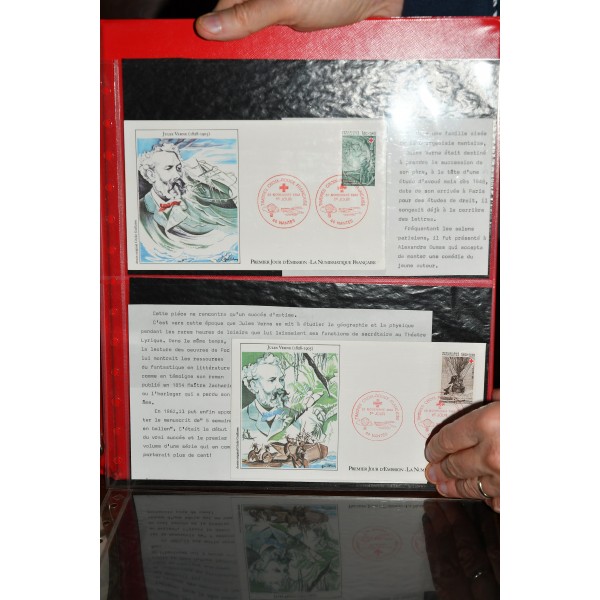 Superbe collection de timbres et carnets Croix Rouge tous neufs** dans un superbe album