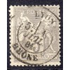 Timbre France Yvert No 87 Type II Sage 3c gris Oblitéré