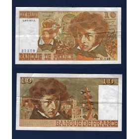 10 Francs Berlioz, TTB, 6.2.1975 Billet de la banque de France