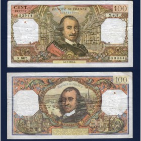 100 Francs Corneille, TB,4.7.1974, Billet de la banque de France