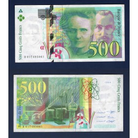500 Francs Pierre et Marie Curie, TTB, 1994, Billet de la banque de France
