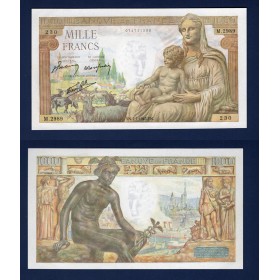 1000 Francs Déméter, Neuf, 7.1.1943 Billet de la banque de France