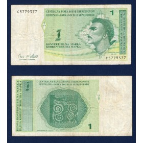 Bosnie P.59a, TB Billet de 50 Dinar 1998 Ivan Franjo Jukic