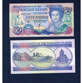 Falkland P.16a, Spl Billet de 50 Pounds 1990 Elizabeth II