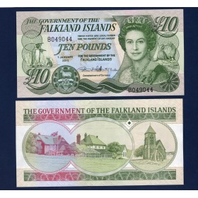 Falkland P.18, Neuf Billet de 10 Pounds 2011 Elizabeth II