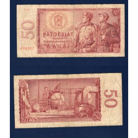 Tchécoslovaquie P.90b, B Billet de 50 Korun 1964