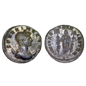 Antoninien de Séverine (275), RIC.18 CONCORDIAE MILITVM Cyzique