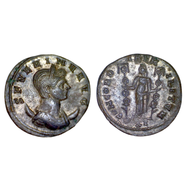 Antoninien de Séverine (275), RIC.18 CONCORDIAE MILITVM Cyzique