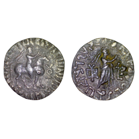 Bactriane, Indo Scythe Azes ou Azes II tetradrachme (-48 à +20) Niké Taxila
