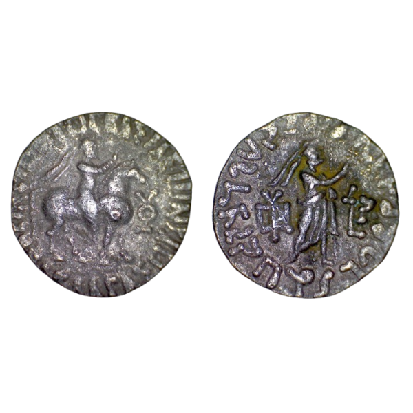 Bactriane, Indo Scythe Azes ou Azes II tetradrachme (-48 à +20) Niké Taxila