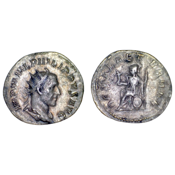 Antoninien de Philippe 1er (244-245), RIC.44b ROMAE ATERNAE Rome