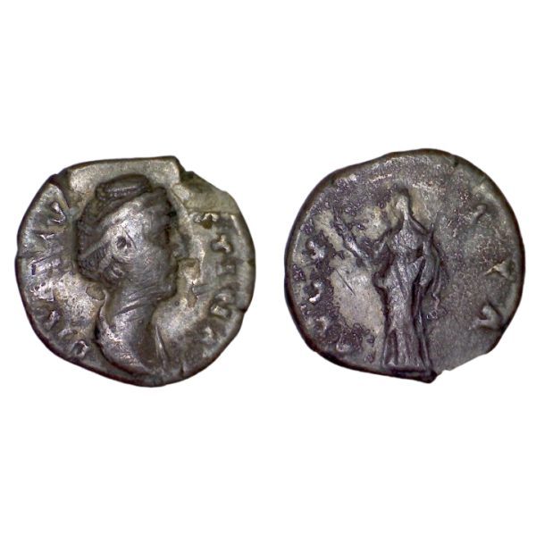 Denier de Faustine mère (147+) RIC 356 Cérès atelier Rome