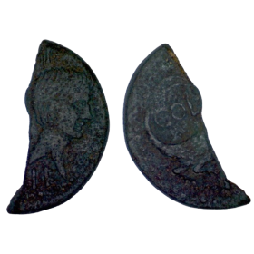 Demi dupondius ou as de nimes (-14 à -10), type II atelier Nimes