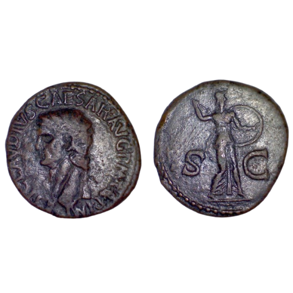 AS de Claude (41-42), ric.100 Minerve atelier Rome