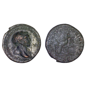 As de Trajan (106-107) RIC.510 SPQR OPTIMO atelier Rome