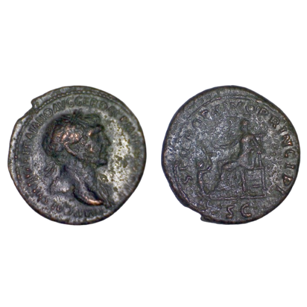 As de Trajan (106-107) RIC.510 SPQR OPTIMO atelier Rome
