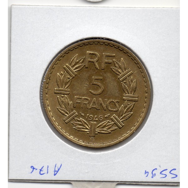 5 francs Lavrillier 1946 C Castelsarrasin TTB+