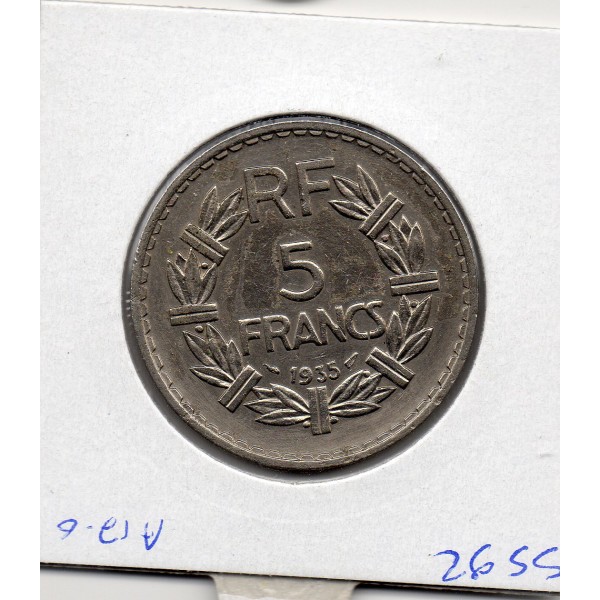 5 francs Lavrillier - 1935 - Sup - F.336/4