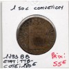 1 sol aux balances 1793 BB Strasbourg TTB- legende Françoise
