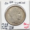 20 francs Turin 1938 Sup