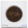 Monnaie 10 centimes Napoléon III 1855 A contremarqué Clemence