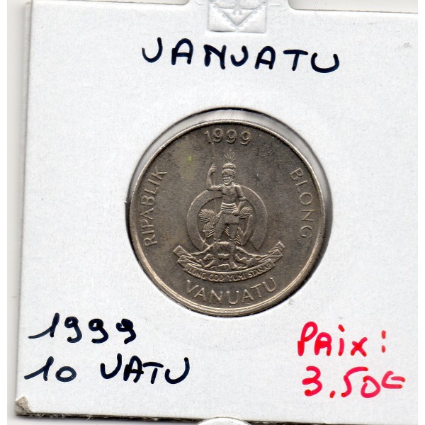 Vanuatu 10 Vatu 1999 Sup, KM.6 Crabe de cocotier