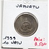 Vanuatu 10 Vatu 1999 Sup, KM.6 Crabe de cocotier